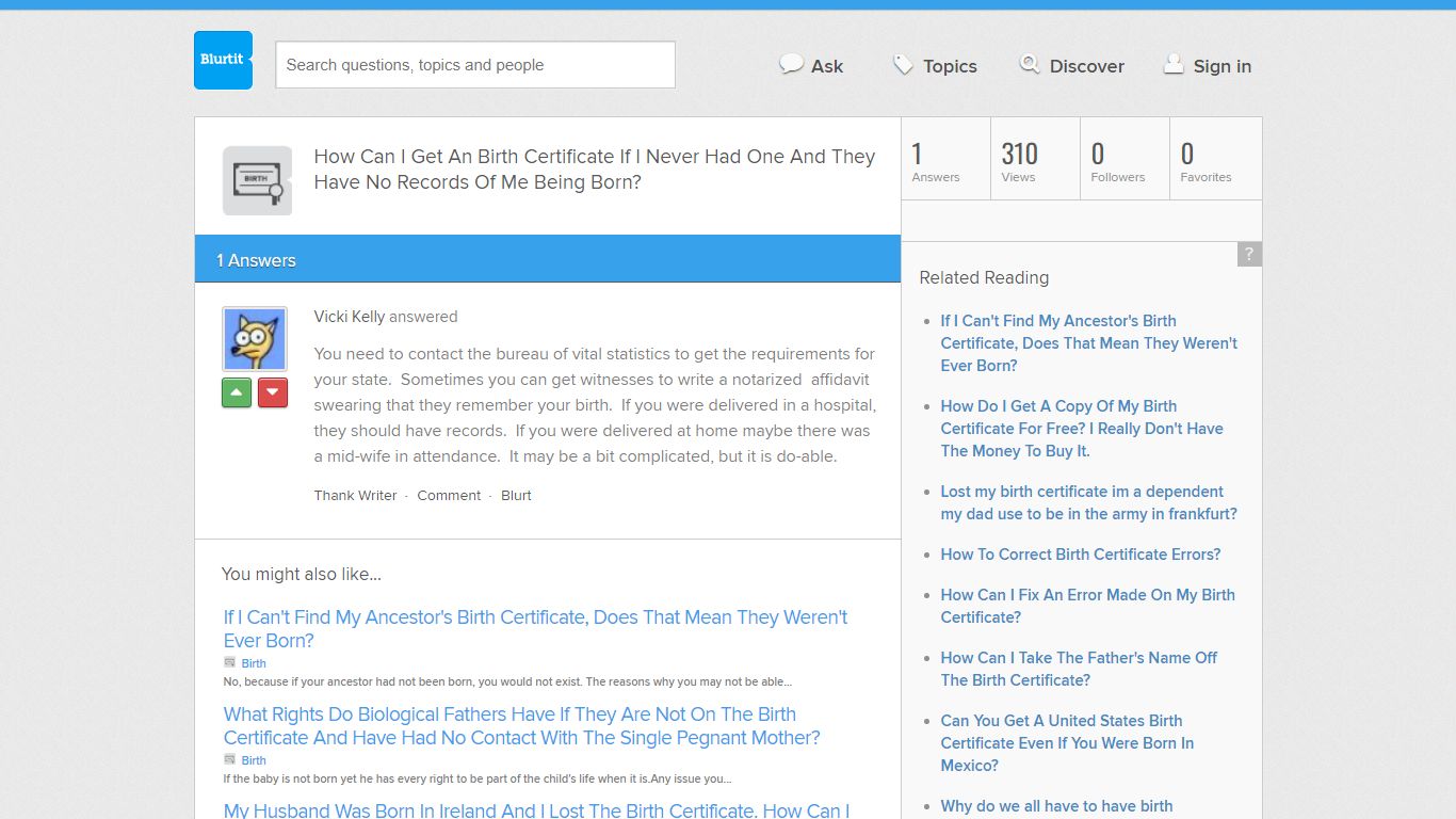 How Can I Get An Birth Certificate If I Never Had One And ... - Blurtit